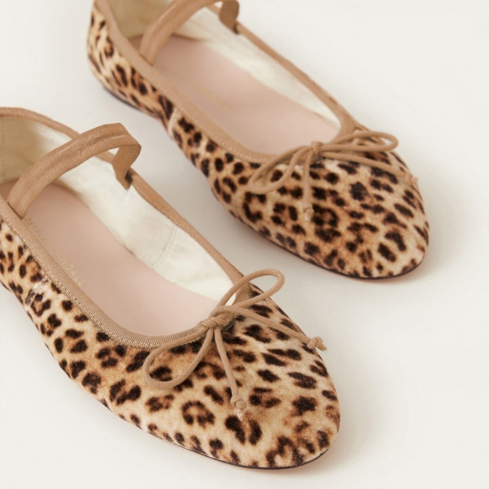Loeffler Randall “Leonie” Leopard Print soft Ballet Flats VGUC